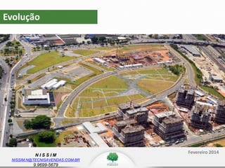 N I S S I M
NISSIM.N@TECNISAVENDAS.COM.BR
9.9699-5679
Evolução
Fevereiro 2014
 