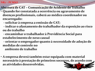 O SESMT deverá manter suas atividades entrosadas com a CIPA, uma vez que possuem atividades complementares, devendo-se valer desta como elemento multiplicador.NR4 – SESMTResponsabilidade do SESMT:Aplicar os conhecimentos de seus integrantes para redução e/ou eliminação de riscos ao trabalhador
