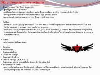 Condições dos pisos, escadas e rampas