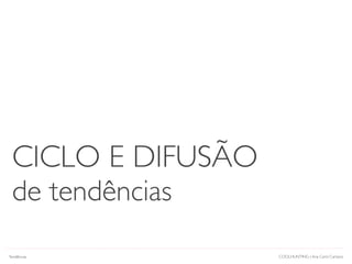 COOLHUNTING | Ana Carol Campos
CICLO E DIFUSÃO
de tendências
Tendências
 