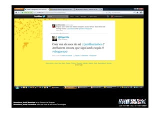 Què hem fet i cap a on volem anar?
Granollers_Acció Municipal en el Consum de Drogues
Granollers_Acció Preventiva sobre els Usos de les Noves Tecnologies
 