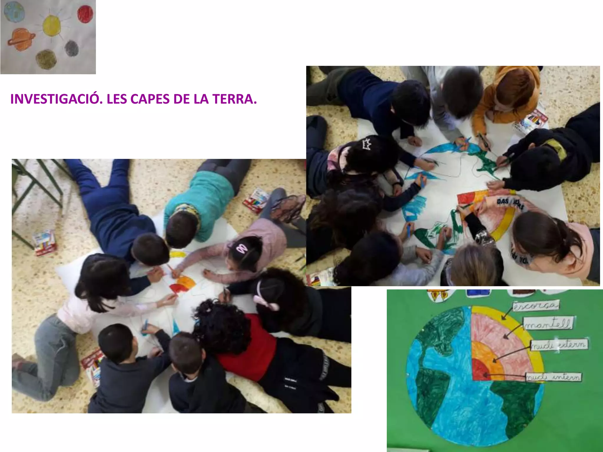 INVESTIGACIÓ. LES CAPES DE LA TERRA.
 