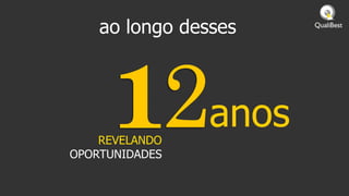 ao longo desses




    REVELANDO
                anos
OPORTUNIDADES
 