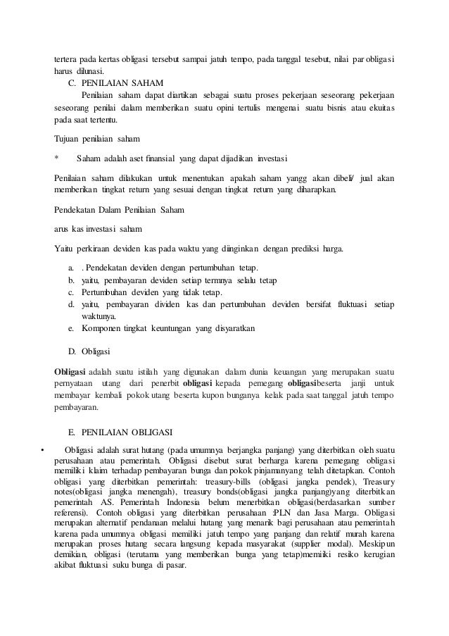 Keuntungan Yang Diperoleh Pemegang Obligasi Disebut Kupon Yaitu