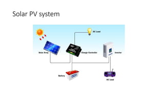 Solar PV system
 