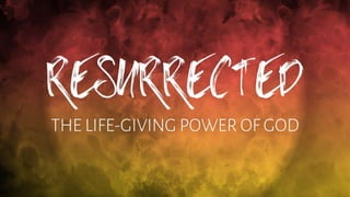 Resurrected Hope: The Journey from Despair to Hope
