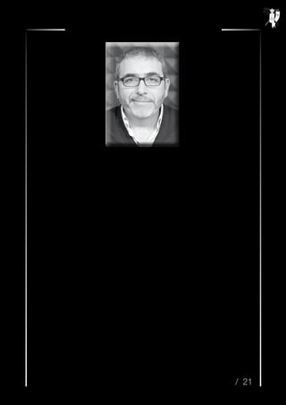 / 21
Resurrexit n.º 35 / Semana Santa 2014
Presentación
	 El presente artículo, que en estos momentos estás leyendo, es el
primero que escribo como nuevo encargado de llevar las riendas de la Agru-
pación Arciprestal de Cofradías y Hermandades de Úbeda.
	 En primer lugar me gustaría comenzar con mi presentación: soy
hermano de la cofradía de Nuestro Señor de la Columna y Maria Santísima
de La Caridad de Úbeda desde el año 1970, mi tito Paco Fernández Reyes,
me apuntó a ella. Con 16 años, una de las personas que me ha marcado muy
positivamente en el mundo cofrade -me refiero a D. Manuel Fuentes Garayal-
de- me nombró vocal de banda y adjunto a Secretaría y Coordinación, con
otro gran cofrade, como es Julián Moreno Jiménez, del que es un ejemplo
en mi trayectoria cofrade. He sido componente de la banda de cabecera de
La Columna y portador de Nuestro Señor, teniendo cargos en varias Juntas
de Gobierno hasta el año 2010. En la actualidad y desde el año 2012 per-
tenezco a la Junta de Gobierno de Hermandad Franciscana y Cofradía de
Nazarenos de Nuestro Señor en su Sentencia y María Santísima de las Pe-
nas, donde he formado parte durante diez años de la cuadrilla de costaleros.
También pertenezco al Grupo Parroquial del Patrón de Úbeda, San Miguel.
	 Ahora comienzo mi singladura como responsable de la Agrupación
Arciprestal; a decir verdad es algo que jamás habría imaginado, pero nuestro
Señor parece que así lo había dispuesto.
 