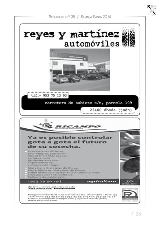 / 23
Resurrexit n.º 35 / Semana Santa 2014
 