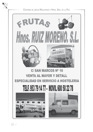 30 /
Cofradía de Jesús Resucitado y Ntra. Sra. de la Paz
 