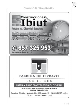 / 49
Resurrexit n.º 35 / Semana Santa 2014
 