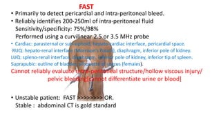 Peritoneal Bleed Resuscitation and transportation of trauma patients | PPTX