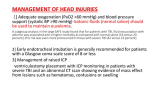 Head Injury Pao2 Resuscitation and transportation of trauma patients | PPTX