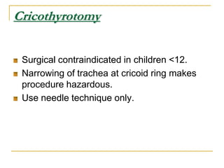 Narrow cricoid ring.
