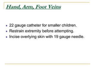 straight blade.Endotracheal IntubationAttempts not >30 seconds.Bradycardia: oxygenate, ventilate.Avoid hyperextension.Use sniffing position.Lift up; do not pry back.
