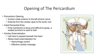 First Heart Incision Resuscitation Thoracotomy - 4.0.pptx, emergency | PPTX