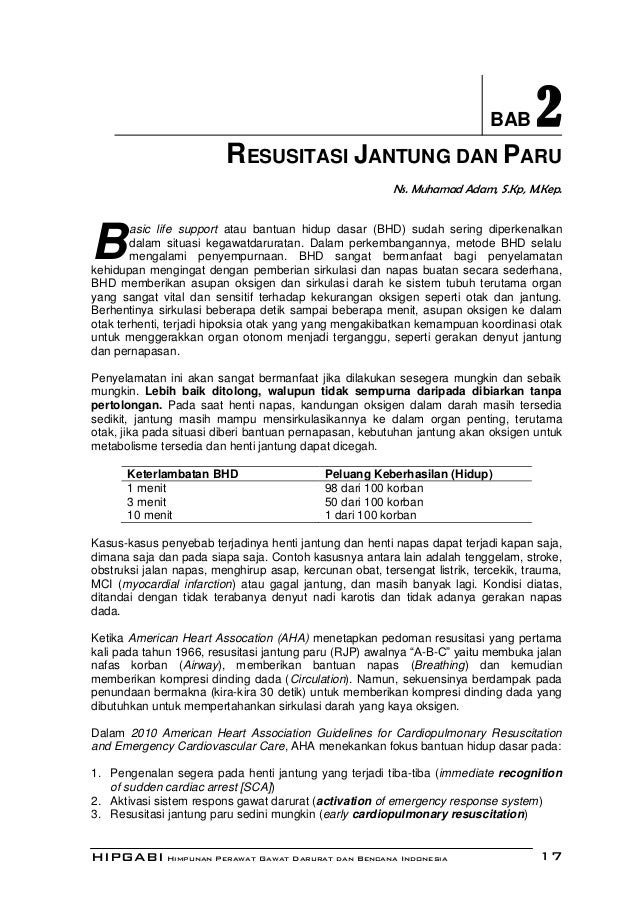 Resusitasi Jantung Dan Paru Bahasa Indonesia Versi Aha 2010 Resusitasi Jantung Dan Paru Bahasa Indonesia Versi Aha 2010