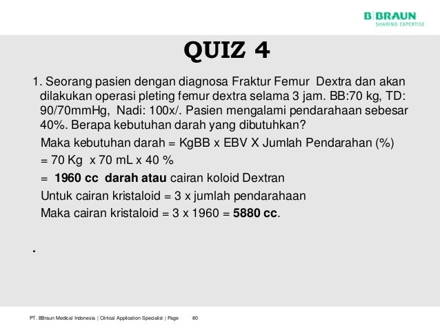 Cara Menghitung Kebutuhan Cairan Pasien Latihan Online