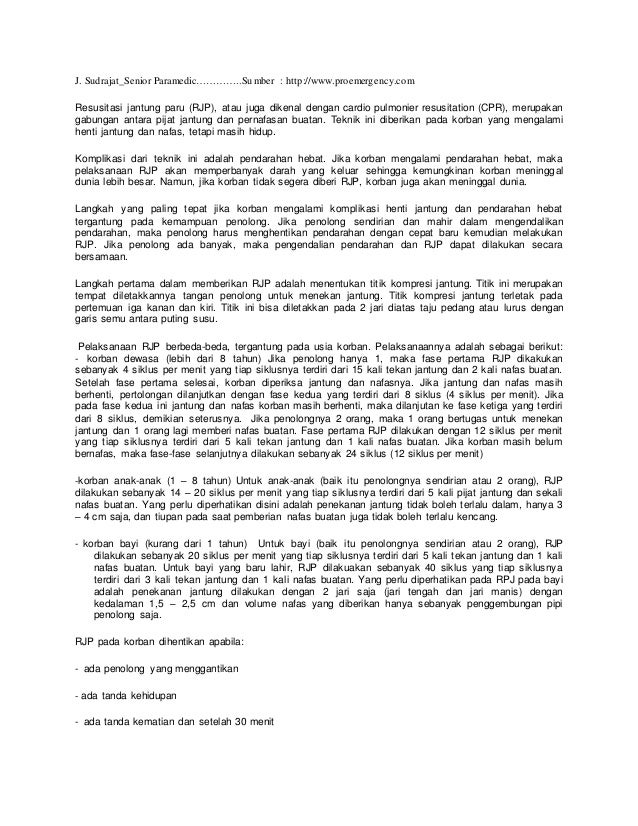 Resusitasi jantung paru
