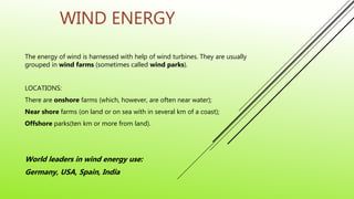 Application of Renewable Energy Resources | PPTX