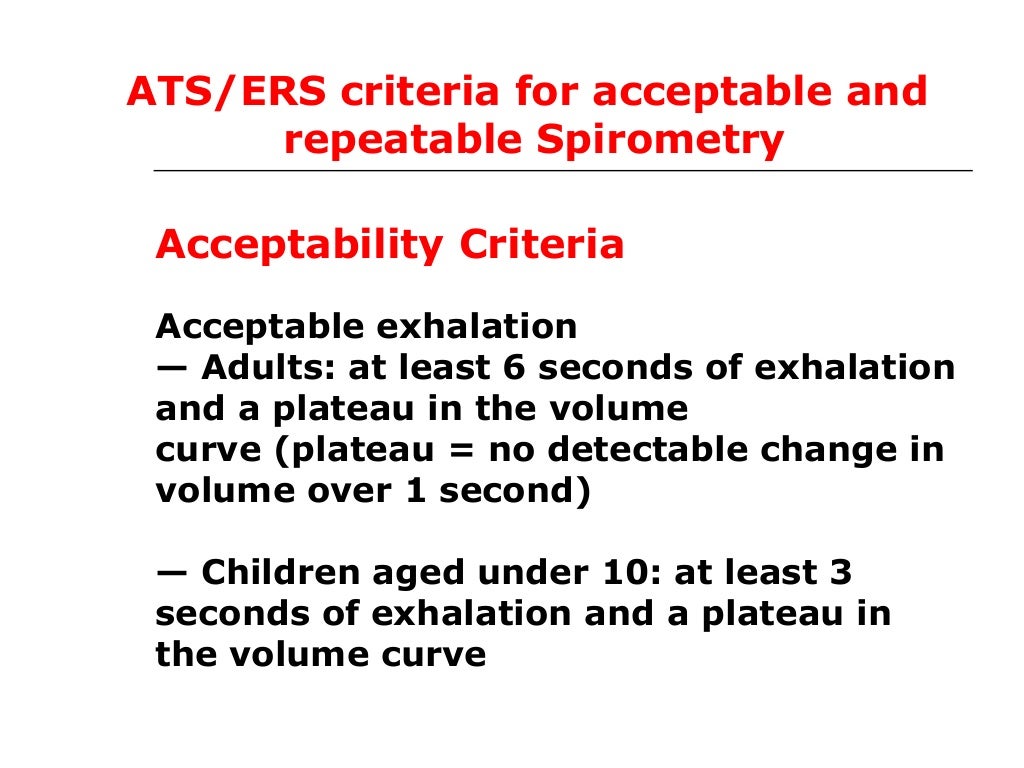 Spirometry Interpretation
