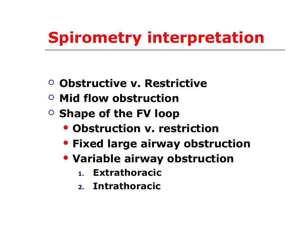 Spirometry Interpretation