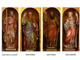 Dos escenas de la vida de María: la Anunciación y la VisitaciónSAN AGUSTÍNSAN GREGORIODOCTORES DE LA IGLESIASAN JERÓNIMOSAN AMBROSIO