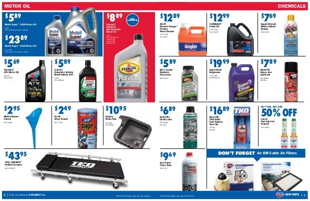 Carquest Auto Parts Retail Flyer Canada February 26 To April 29