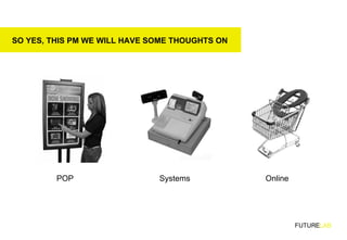 POP  Systems Online SO YES, THIS PM WE WILL HAVE SOME THOUGHTS ON FUTURE LAB 