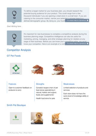 Retail Store Business Plan Example | PDF