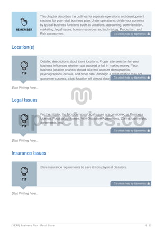 Retail Store Business Plan Example | PDF