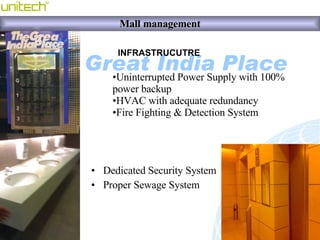 INFRASTRUCUTRE   <ul><li>Dedicated Security System </li></ul><ul><li>Proper Sewage System </li></ul><ul><li>Uninterrupted ...