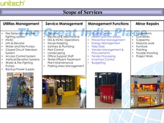 Scope of Services <ul><li>Equipments </li></ul><ul><li>Civil works </li></ul><ul><li>Carpentry </li></ul><ul><li>Masonry w...
