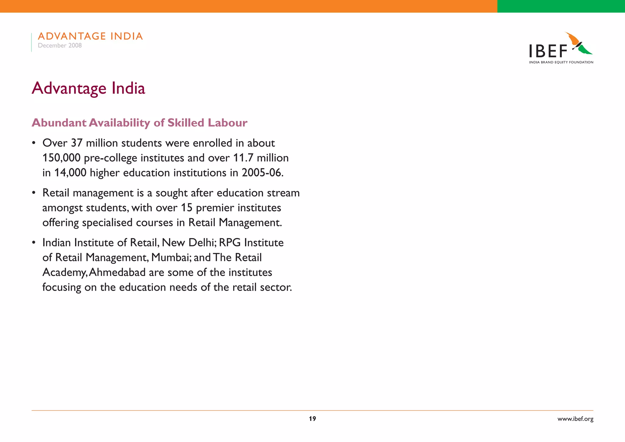 Indian Retail Industry Presentation 060109