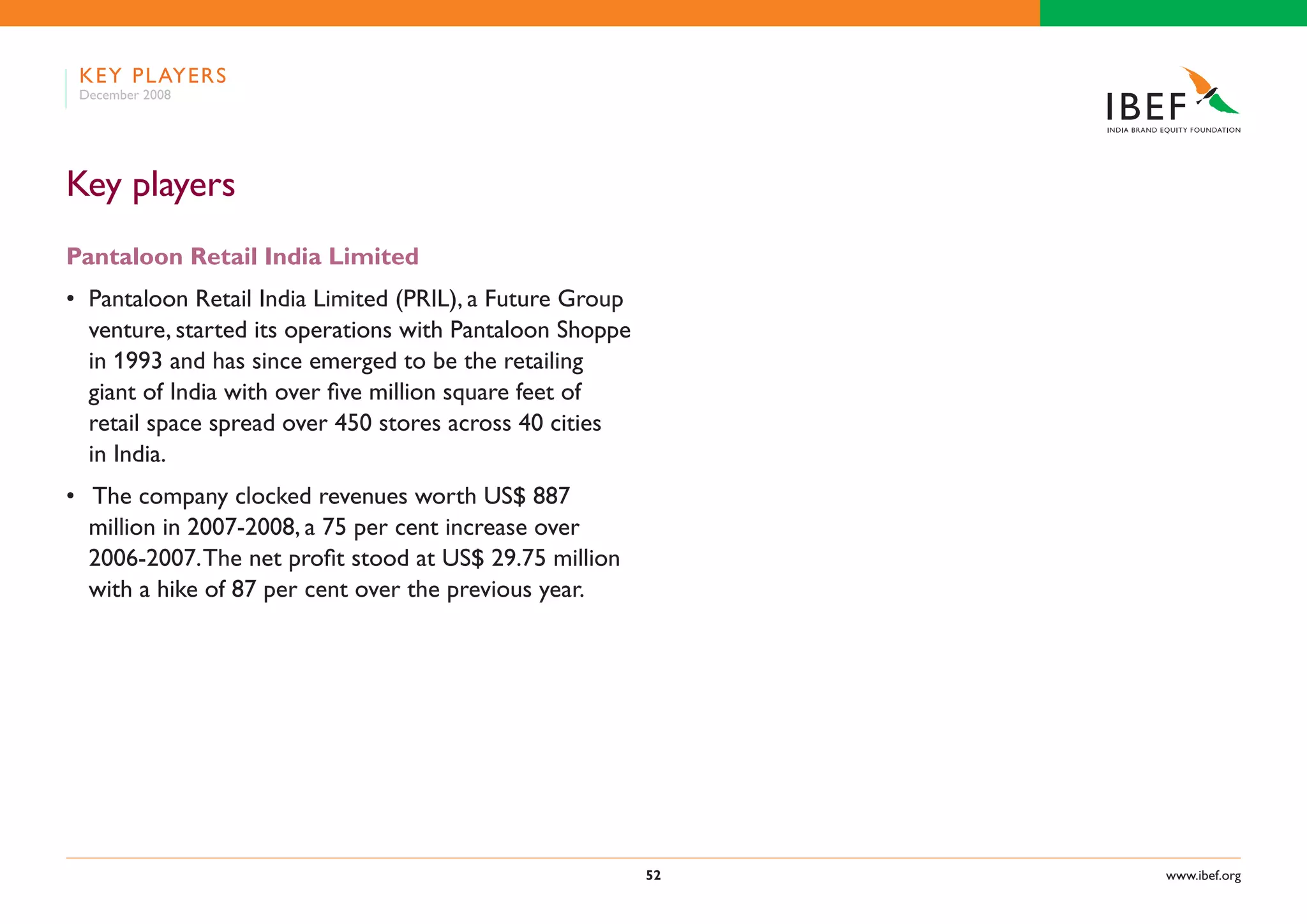 Indian Retail Industry Presentation 060109
