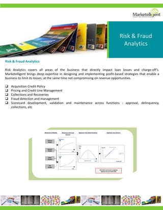 Marketing
Analytics
Customer Segmentation
In today’s competitive business scenario with customers having a multitude of options, their preferences and
buying patterns have been constantly evolving. For retaining the profitable and loyal customers, it is
therefore necessary to keep track of changing customer trends and accordingly tailor the offerings.
Segmentation is the practice of identifying homogenous groups of customers based on their needs, attitudes,
interests and purchase behavior. It enables identifying profitable customer segments and customizing
product and service offerings and marketing campaigns to target them effectively. It is typically done using a
combination of transaction data, demographic data and psychographic information.
It aids in answering critical business questions like:
 Which are the most profitable and loyal customer segments and how do we have tailored offerings for
these segments?
 How do we have special promotion campaigns, specifically to reach the high value customer segments?
 What are the revenue and profit contributions by different customer segments?
Platinum: Current investment > 50K
Gold: Current investment > 5K; < 50K
Silver: Current investment < 5K
Tenure<12mo
All Customers
1,889
1,637 MM EAD
87k AED/Customer
New Customers
4,568 (24%)
433 MM EAD (27%)
95k AED/Customer
Existing Customers
11,573 (76%)
1,203 MM EAD
(73%)
84k AED/Customer
Savers
2,944 (16%)
39 MM EAD (2%)
13k AED/Customer
Investors
7,316 (38%)
812 MM EAD (50%)
111k
AED/Customer
Redeemers
871 (5%)
60 MM EAD (4%)
69k AED/Customer
Revolvers
3,190 (17%)
292 MM EAD (18%)
92k AED/Customer
Platinum
Gold
Silver
Platinum
Gold
Silver
Platinum
Gold
Silver
Platinum
Gold
Silver
Platinum
Gold
Silver
 