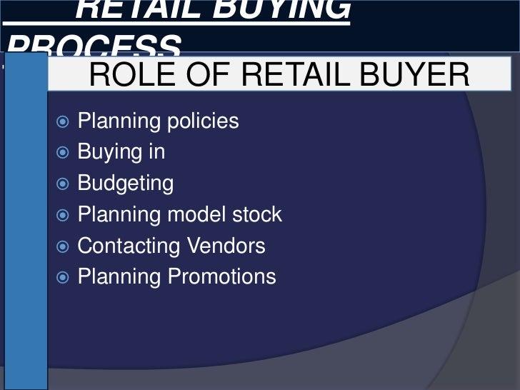 job description fashion buyer