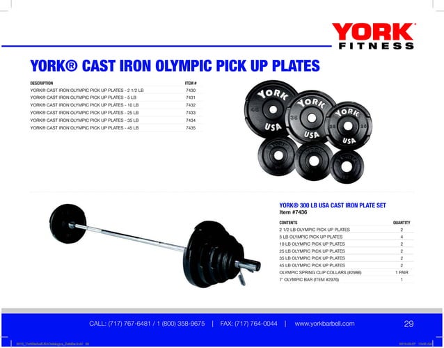 Lot De 4 Colliers Spinlock YORK BARBELL Vintage Pour Barre Olympique - Occasion
