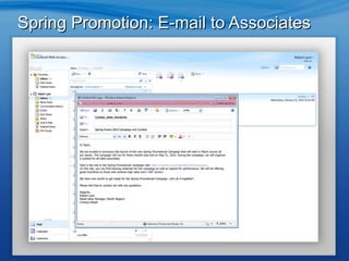 Spring Promotion: E-mail to Associates 