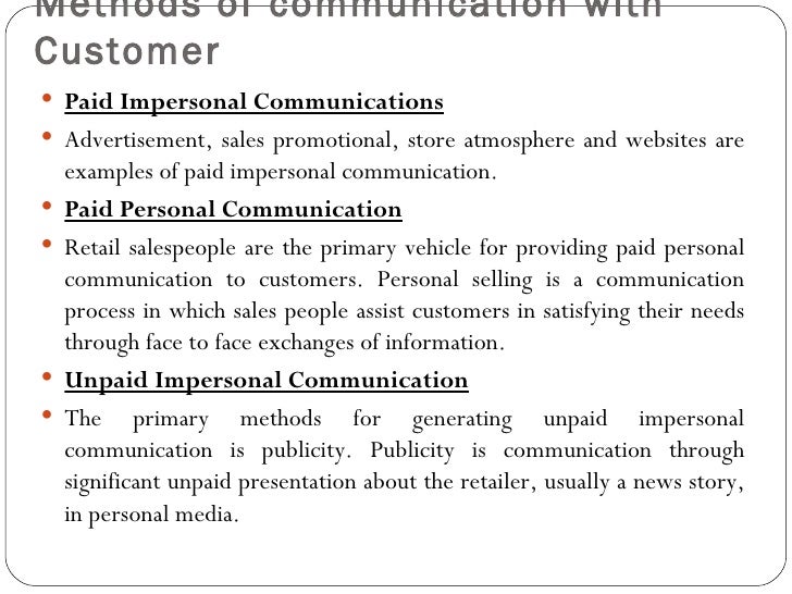 example of a sales presentation