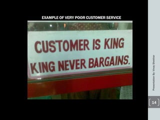 PresentationBy:VinayShekhar
14
EXAMPLE OF VERY POOR CUSTOMER SERVICE
 