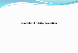 Principles of retail organization
 