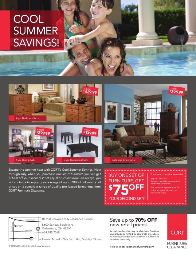 CORT Clearance Center Discount Flyer