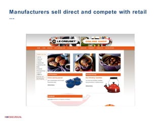 Manufacturers sell direct and compete with retail … 