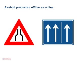 Aanbod producten offline vs online 