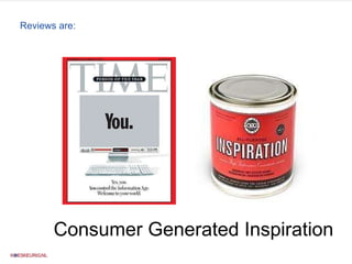 Reviews are: Consumer Generated Inspiration 