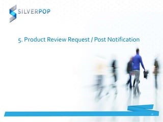 Product Review Request Emails: Playbook
• What: Emails sent after a purchase requesting the purchaser write a
product revi...