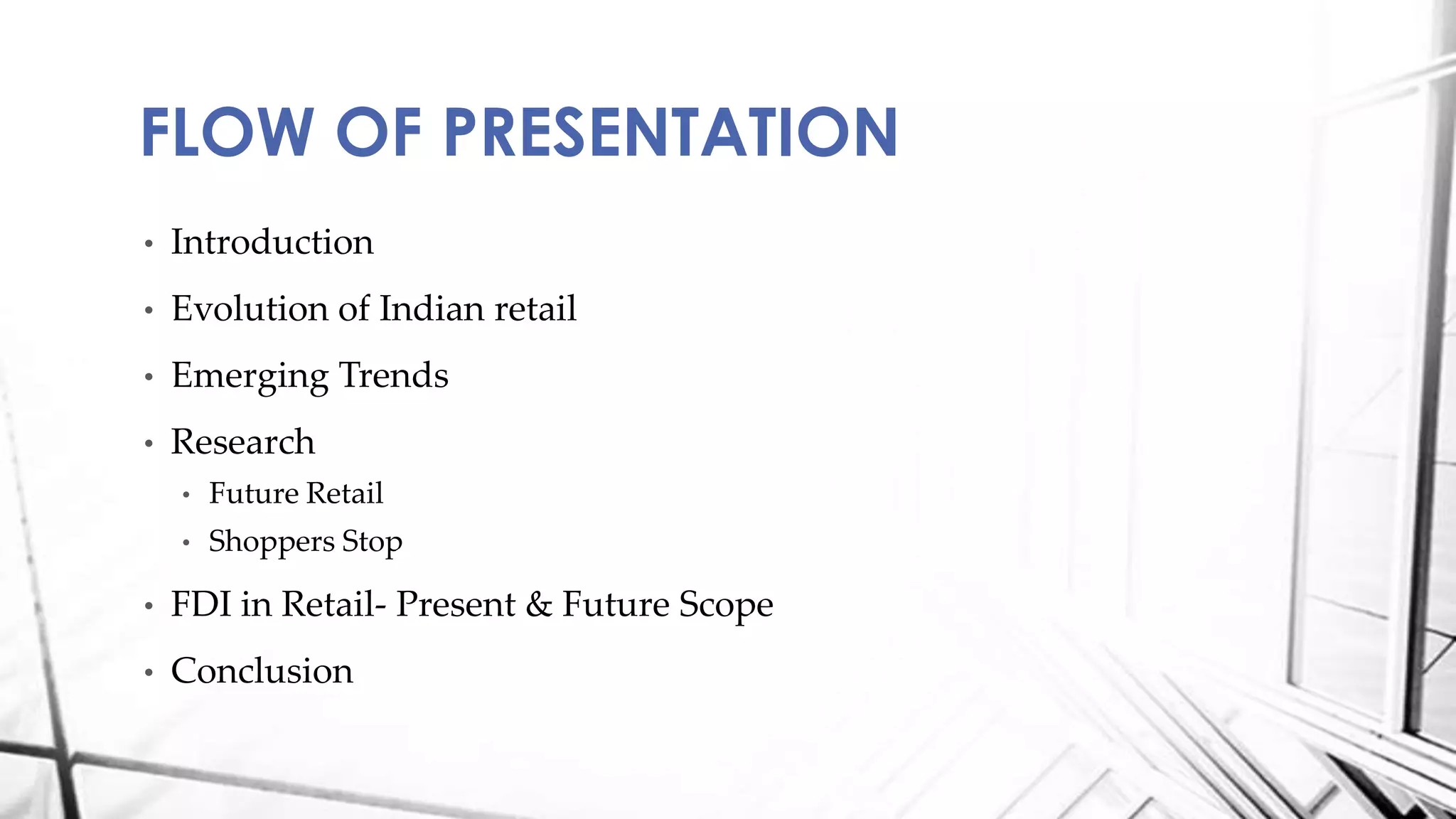 Emerging Retail formats in India