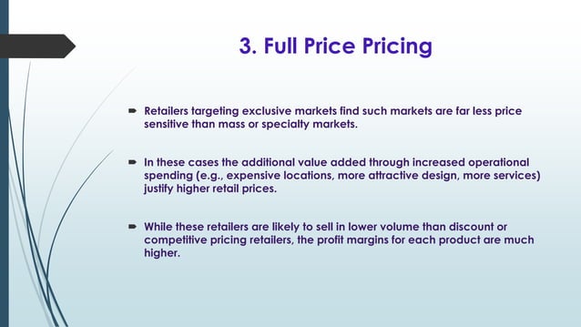 Retailing In Pricing Pptx