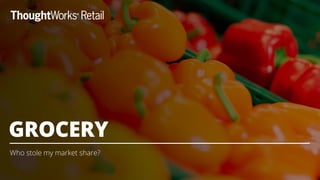 Who stole my market share?
GROCERY
 