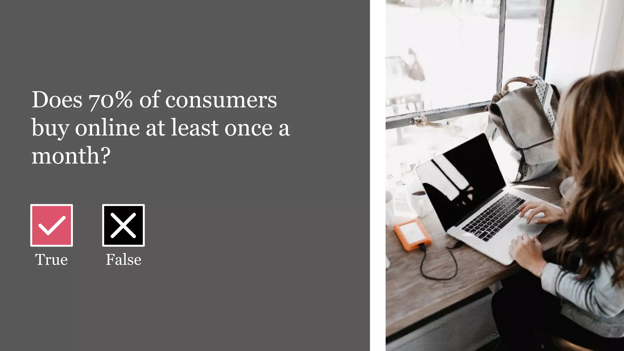 14PwC | Sustainable Development
14
Does 70% of consumers
buy online at least once a
month?
True False
 